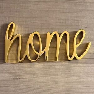 Gold Home Wall Decor Sign
